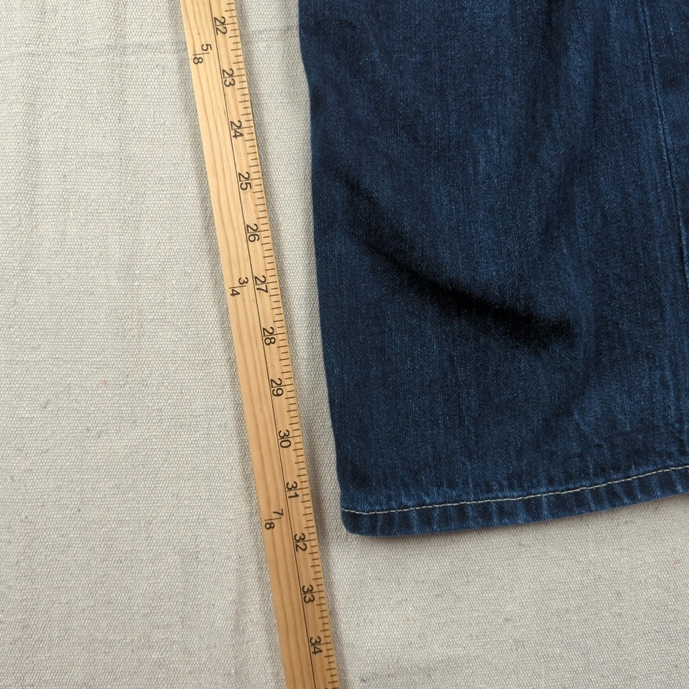 Helix Jeans Mens 34x32 Blue Slim Boot Cut Western Cowboy Faded - Picture 5 of 14
